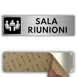 LEIASA | Tagungsraum Schild - 5 x 18 cm - Aluminium - Schild für Konferenzraum - Hinweis Besprechungsbereich - Tagungsraum Schild - Schild für Tagungsbereich - Dicke 0,8 mm - (Tagungsraum)