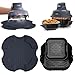 Produktbild Airfryer Zubehör für Ninja CRISPi FN101EU, Silikonform Hitzeschutzmatte Arbeitsplattenschutz für Ninja Crispi FN101EUGY, FN101EUST und FN101EUSG, Wiederverwendba Airfryer Silikonform