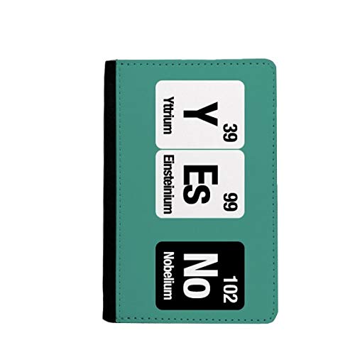 Étui portefeuille de voyage pour passeport imprimé science Yes No multicouleur classique