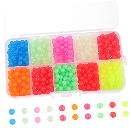 Anneome 1000pcs Luminous Fishing Beads Colorful Round Float Line Beads for Sea Lake River Saltwater Fishing Reusable Lure for Enhanced Experience