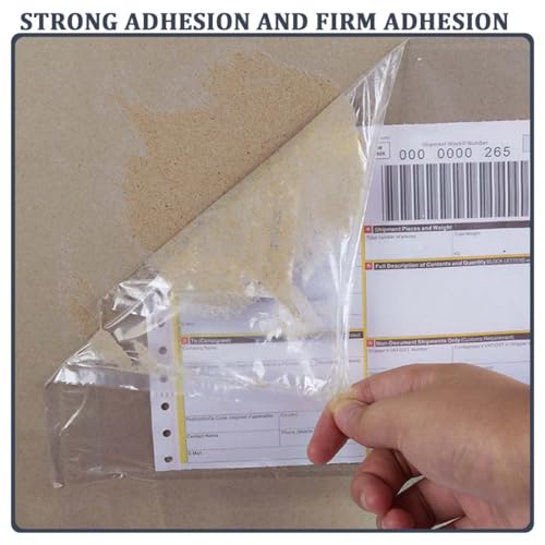 JTKREW 20 Stück Lieferscheintaschen Dokumenttaschen DIN C5 für A5 transparent selbstklebend