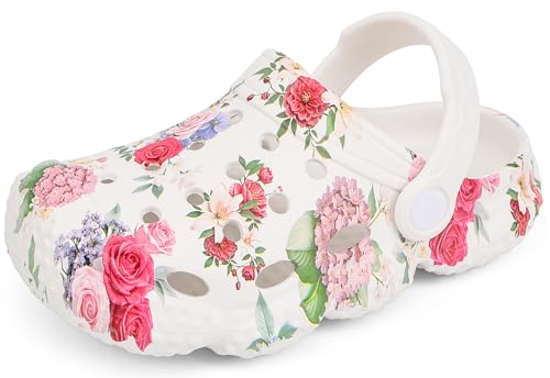Image of INMINPIN Kids Girls Boys Clogs Garden Shoes Toddler Slides Sandals Children Water Shower Beach Pool Slippers Indoor Outdoor