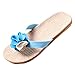 Sandales pour homme - Pantoufles de plage - Pour femme - Parure de lit - Pour chaussures d'été, bleu, 37 EU
