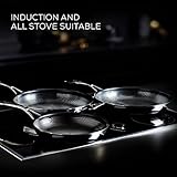 Circulon SteelShield Stainless Steel Pan Set of 5 - Induction Hob Pan Set with Hybrid Non Stick & Stay Cool Handles, Premium Cookware with Metal Slotted Turner Included - Image 7