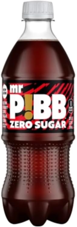 Pibb Zero Sugar 20 oz Bottles - Pack of 24