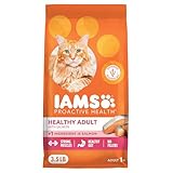 IAMS Proactive Health Dry Cat Food, Healthy Cat Food Dry Recipe for Adults, Salmon, 3.5 lb. Bag