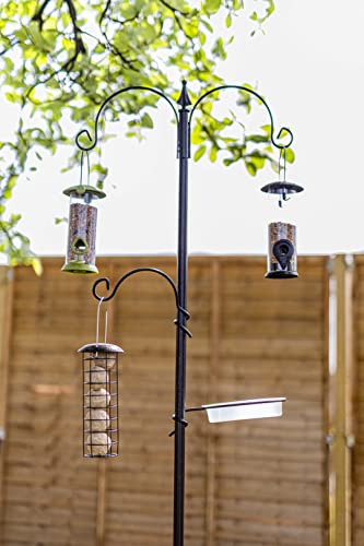 Image of Garden Mile Wild Traditional Bird Feeders Hanging Station, Bird Seed Feeder Hanging Nut Seeds Wildlife Food Bird Feeder Suet Cake Fat Balls Ideal for Garden and Outdoor Wild Birds