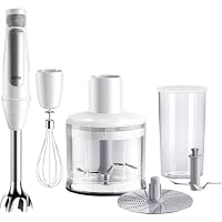 Braun Stabmixer MultiQuick 7 MQ 7035I WH - Elektrischer Stabmixer mit stufenloser Geschwindigkeitseinstellung, 3-teiliges Zubehör-Set, 1000 Watt, Weiß – Ansicht 1