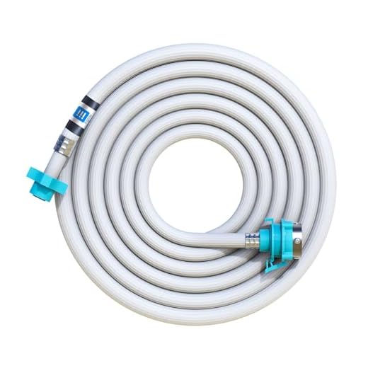 Eightiz 3 Meter Flexible PVC Washing Machine Inlet Hose water pipe, Universal Water Inlet with Tap adaptor Connector for Top & Front Load Fully Automatic