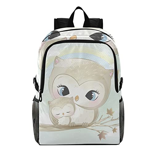 Sac à dos hibou gris imperméable et pliable pour voyage