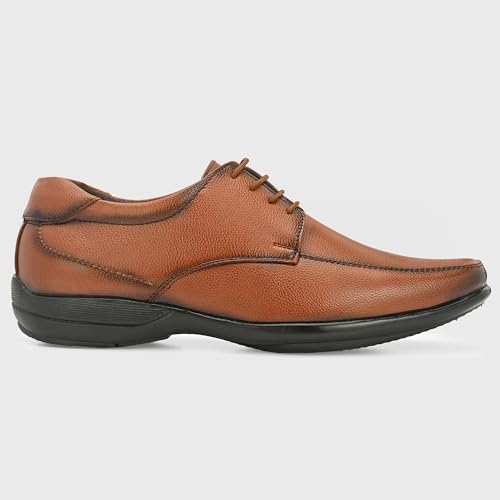 Image of Centrino Formal Shoes for Men | Lightweight Comfortable Office Shoes for Man Stylish | Cushioned Insole Lace-Up Shoes for Men | Durable TPR Sole | Trendy Classic Design Footwear for Men (8116)