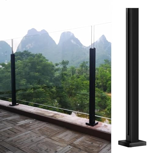 Colonne de garde-corps de balcon à rainure simple robuste de 85cm