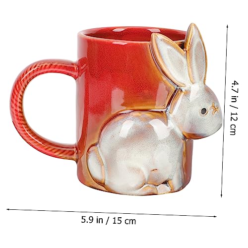Tasse lapin céramique grand format mug café lait quotidien - 8