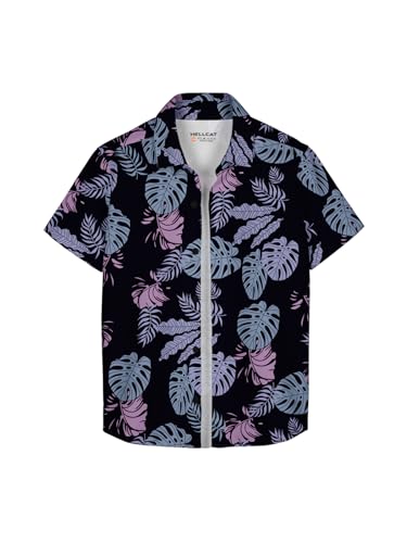 Image of HELLCAT Beige Trendy Regular Fit Printed Causal Shirt for Boys