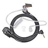 HYS Surveillance Earpiece with mic, T460 T800 T400 2 Way Radio Push to Talk Headset for Motorola Walkie Talkies Single pin T200TP T260 T402 T465 T600 T605 FRS/GMRS Talkabout Radio