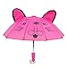 mumisuto Parapluie de poupée pour poupées de 18", Mini Animal Mignon avec Oreilles Accessoire de poupée de Parapluie pour Cadeau de poupée de Jouet de 18 Pouces(Rose)