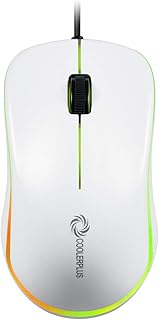 Coolerplus FC112 USB USB Wired Mouse with Easy Click for Office and Home, 1000DPI, Premium and Portable,Compatible with Windows PC, Laptop, Desktop, MacBook