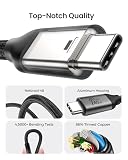 Silkland Kabel USB4 dla Thunderbolt 4, transfer danych 40Gbps, Kabel ładujący PD3.1 240W 48V/5A, 8K@60Hz, USB C do USB C do iPhone15 Pro Max, MacBook Pro, iPad Pro, iMac, Dock, SSD, Monitor - 0.5M