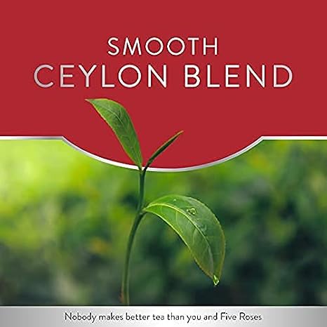 Five Roses Ceylon - 102 Tagless Teabags, (Pack of 1)