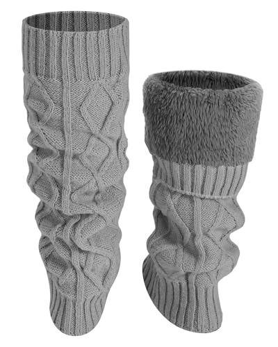 Image of Shihanee Winter Fleece Lined Leg Warmers for Women