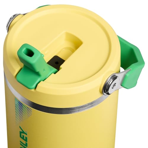 Image of STANLEY IceFlow 2.0 Flip Straw Tumbler with Handle, 30 oz | Twist On Lid and Flip Up Straw | Leak Resistant Water Bottle | Insulated Stainless Steel | BPA-Free | Team Yellow Green