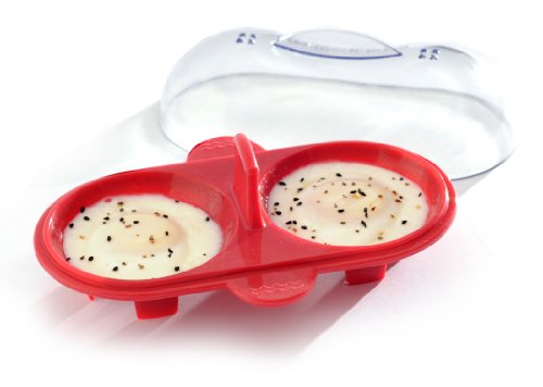 Comparison: Best Egg Poacher Microwave 11 Norpro Silicone Microwave Double Egg Poacher, Red