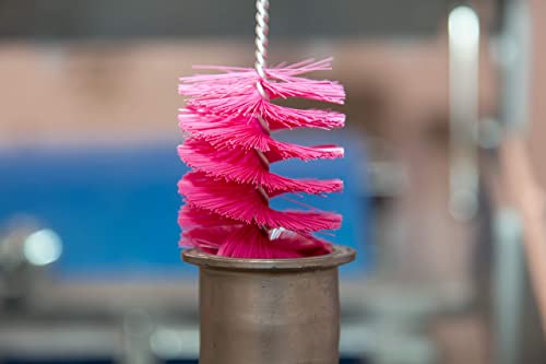 Pijpborstel met handvatpolyester vezels, medium of hard, ca. 500 mm x diverse diameters