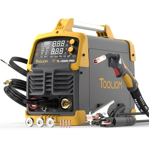 Image of TOOLIOM 200M MIG Welder 3 in 1 Flux MIG/Solid Wire/Lift TIG/Stick Welder 110 / 220V Dual Voltage Welding Machine