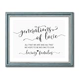 Generations of Love Wedding Sign Generations of Love Sign Wedding Generation Sign All That We Are...