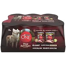 Purina ONE Natural Grain Free Wet Dog Food Variety Pack, True Instinct Classic Ground - 13 Ounce Pack of 6