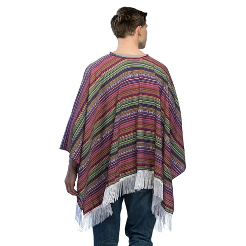 Boland - Mexiko Poncho in Einheitsgröße, Oberteil für Erwachsene, Mexikaner Kostüm für Festival, Karneval oder Mottoparty