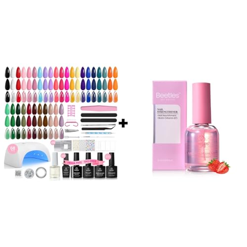 Beetles Gel Nail Polish Kit 32 Colors, 68PCS All-in-One Set
