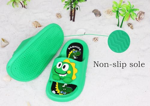 Image of Toddler Little Kids Slides Sandals Unicorn Dinosaur Bunny Beach Pool Shower Slides Anti-Skid Home Bath Slippers Cute Summer Outdoor Shoes for Girls and Boys