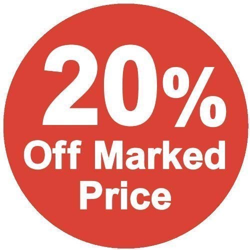Price Stickers 20% Off Marked Price Stickers - Pack of 10000-45mm
