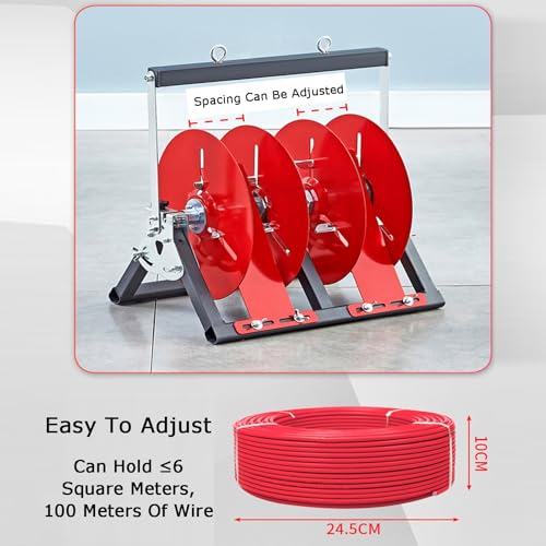 Soporte para carretes de cable de alta resistencia de 38x35x28 cm 6