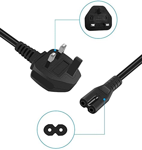 Figure 8 AC Power Cable, Volex IEC C7 Mains Power Lead, 2 Pin