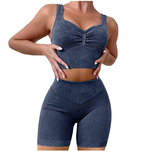 yoeyez Women 2 Piecs Seamless Workout Set Sexy Solid Color Sports Yoga Suit Bodybuilding Tight Suit yoeyez Women 2 Piecs Seamless Workout Set Sexy Solid Color Sports Yoga Suit Bodybuilding Tight Suit