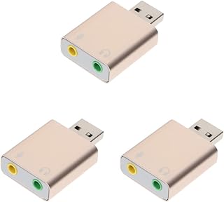 Milisten Usb Adaptor Usb Wireless Adapter 3pcs Interface Audio Sound To Jack With External Aux Microphone Adapter Usb Accessory Stereo Head Usb Adaptor Usb Wireless Adapter