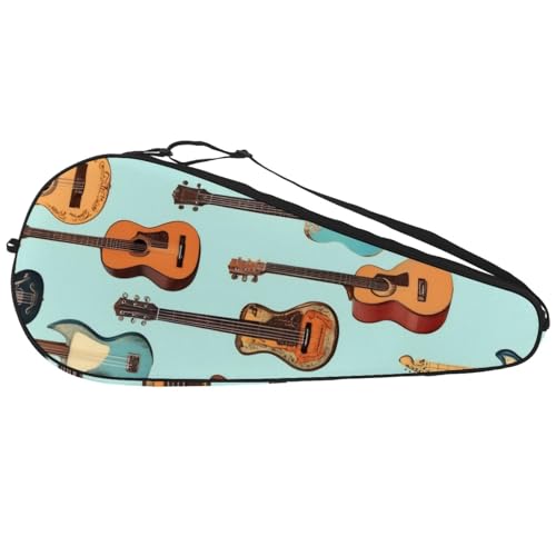 Housse de raquette de tennis Shell Conch Anchor sac de transport avec bandoulière pour débutant