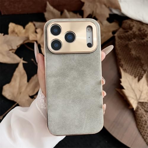 Étui iPhone 11 Pro Max antichoc en silicone cuir gris anti-trace