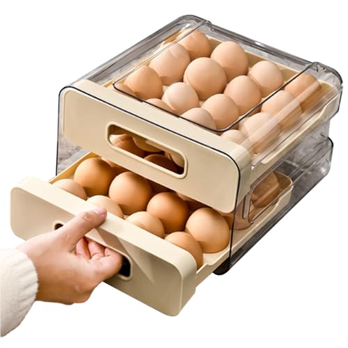 Dispensador de Huevos para, Almacenamiento Tipo Cajón Grande, Organizador y Dispensador para Huevos, Para Hogar Cocina Despensa Armario Casa De Campo Apartamento