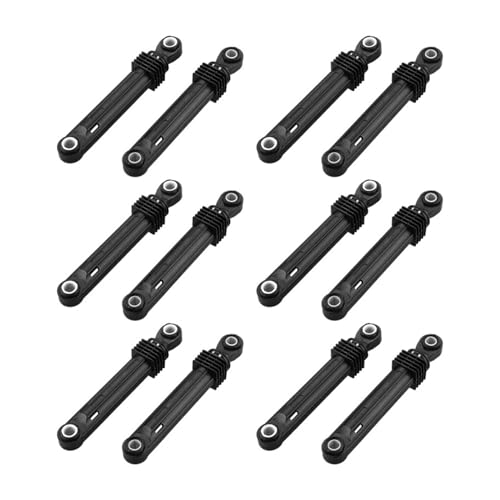 12 Pcs 100N Compatible for LG Washing Machine Shock Absorber Washer Front Load Part Black Plastic Shell Home Appliances Accessories