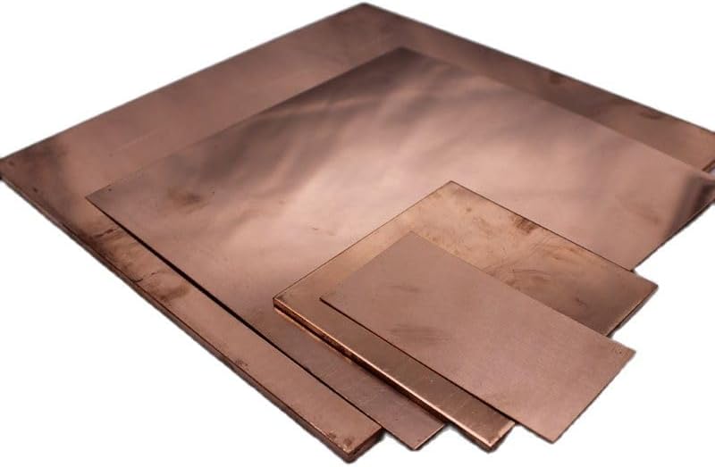 1pc Copper Foil Copper Plate 0.1mm 0.2mm 0.3mm 0.4mm 0.5mm 0.8mm 1mm 1.2mm 1.5mm 2mm 2.5mm 3mm 4mm 5mm 6mm 8mm 10mm(200x300mm 1pc,Thickness 0.5mm)