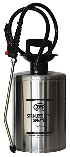 Zep Heavy-Duty Stainless Steel Sprayer 2 Gallon 809801 (1 Unit) Industrial Strength
