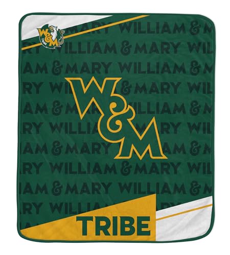 NCAA William & Mary Tribe Diagonal Ghost Ultra Soft Blanket