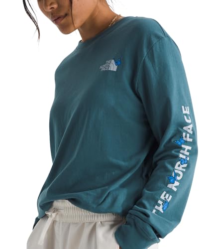 THE NORTH FACE Women's Evolution Butterfly Long-sleeve Tee | Regular Fit Cotton Shirt With Logo Graphic3
