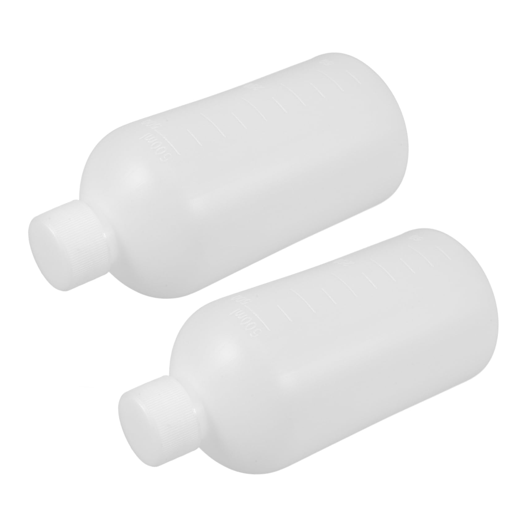 FUNOMOCYA Thicken Hdpe Reagent Bottles 500ml Small Shot Bottles Lids Plastic Reagent Containers for