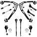 Detroit Axle -Front End 17pc Suspension Kit for 4WD Chevy GMC Silverado Sierra Yukon XL Suburban Avalanche 1500 Tahoe Escalade ESV EXT Upper Control Arms Ball Joints CV Axles Wheel Bearing Hubs