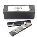 Solid Carbide Inserts Cutters 2 inch OSCARBIDE 50mm Double-Edged Insert Knife Scrapers(50x 12 x 1.5mm) for Woodworking Wood Surfacing Planing Cutter Head Groovers Helical Planer Cutter Heads 10pcs