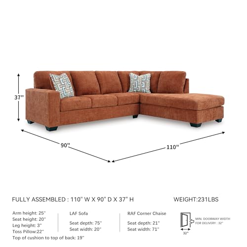 Image of Signature Design by Ashley Aviemore L-Shaped Sectional Couch